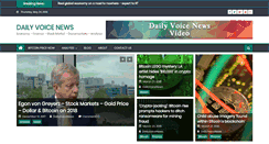 Desktop Screenshot of dailyvoicenews.com